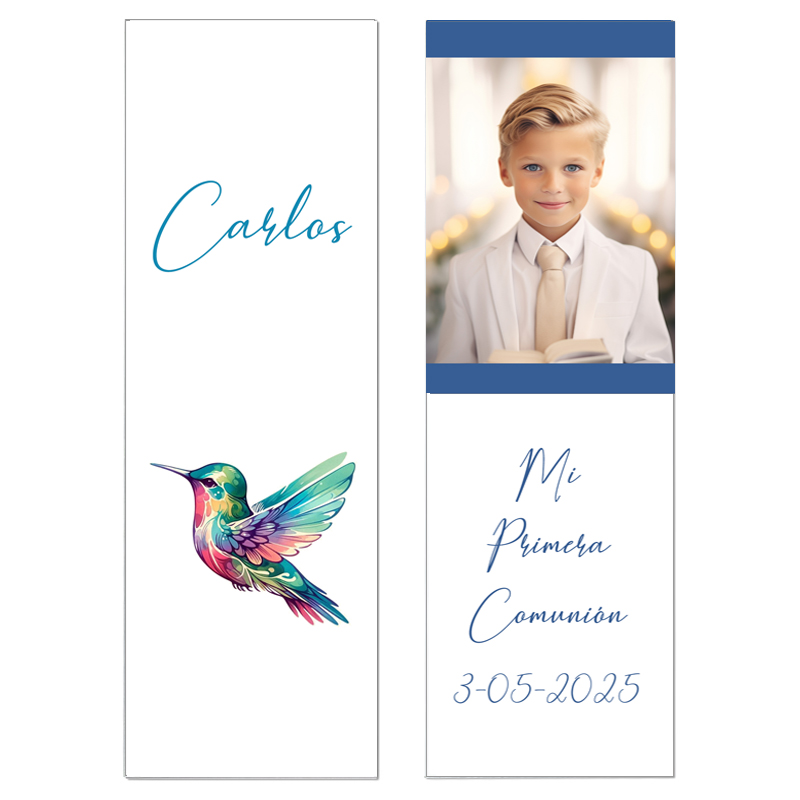 Punto de libro de Comunión «Bird» – Color y Felicidad