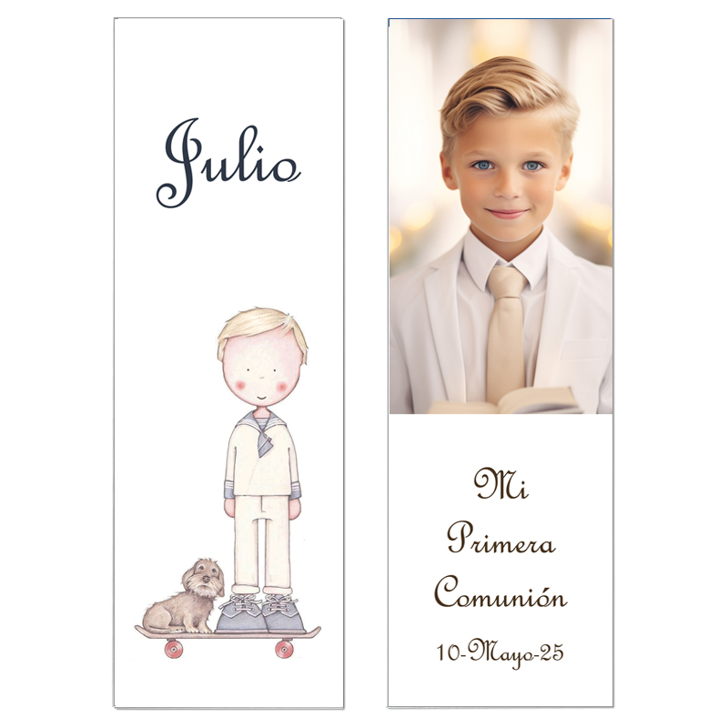 Punto de libro de Comunión «Dulce Niño» – Tierno y atemporal