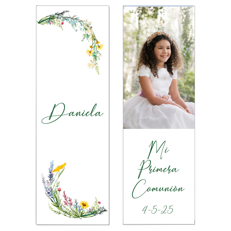 Punto de libro de Comunión «Corona Margaritas» – Alegría y romanticismo